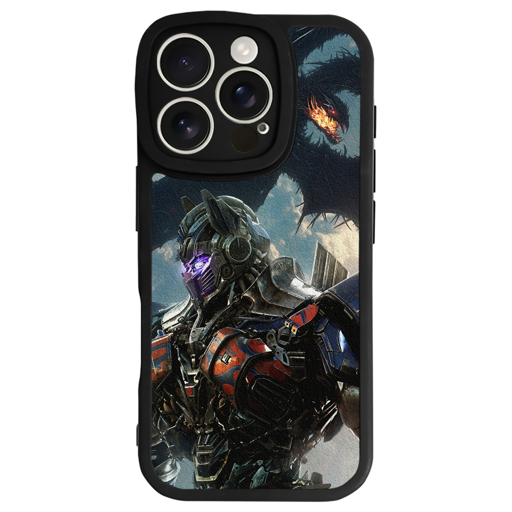 （画像用） Transformers トランスフォーマー 【iPhone 16シリーズ対応】シリコンスマホケース（レザー調） 材質：シリコン